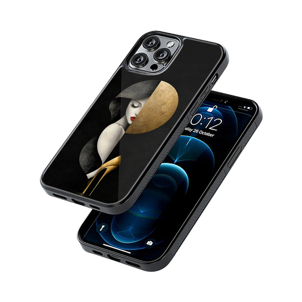 Protective Glass Back Phone Case Compatible with iPhone, Samsung, OnePlus, Pixel & More