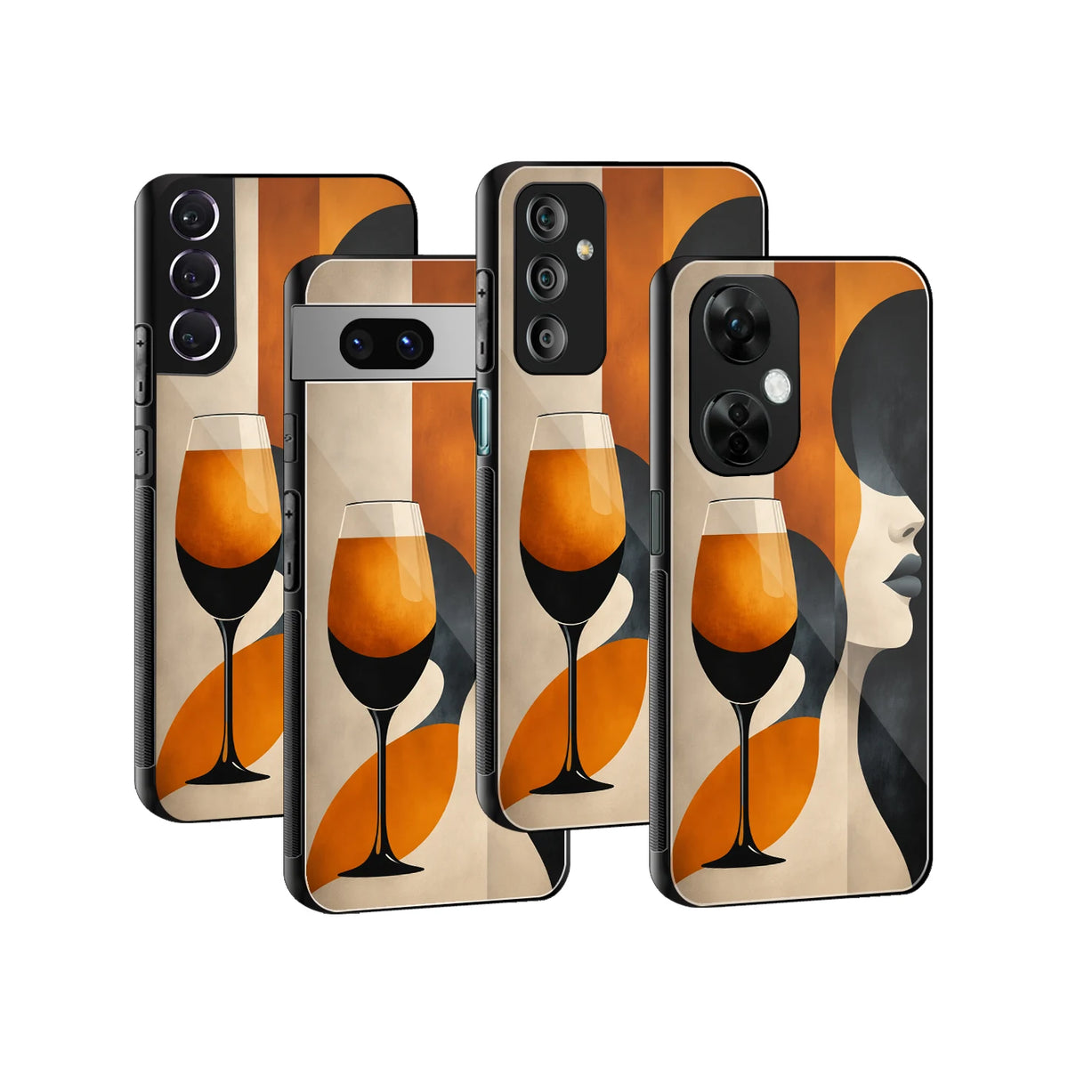Stylish Glass Back Case for All Smartphones iPhone, Samsung, OnePlus, Pixel, Redmi, Oppo, Vivo, Motorola