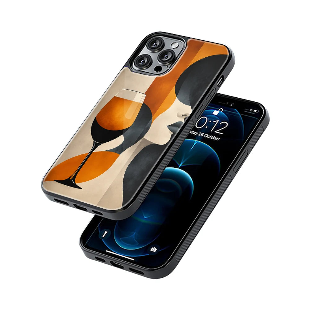 Protective Glass Back Phone Case Compatible with iPhone, Samsung, OnePlus, Pixel & More
