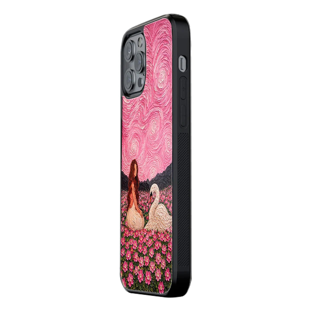 Trendy Glass Back Mobile Case for iPhone, Samsung, Redmi, OnePlus, Google Pixel, Motorola