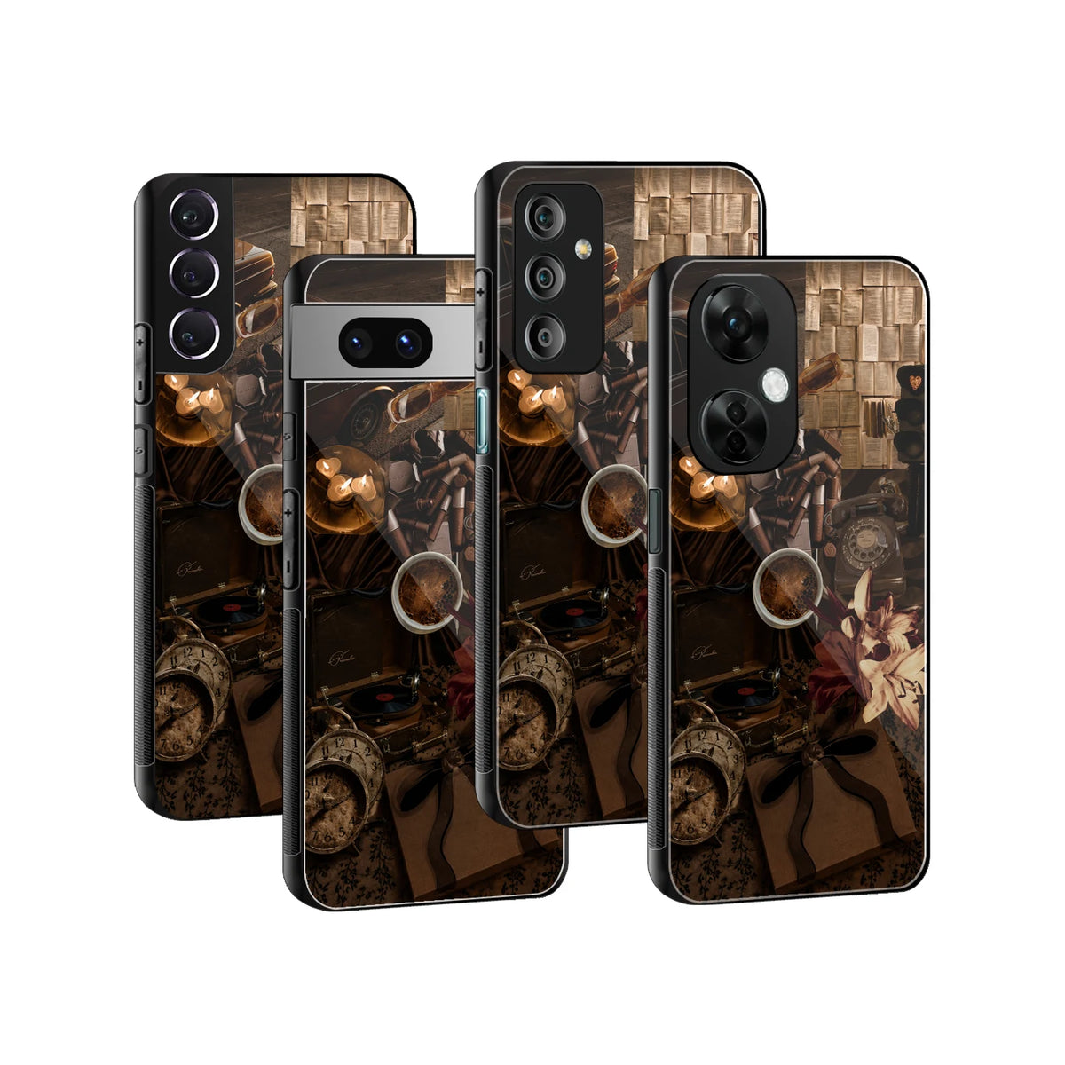 Stylish Glass Back Case for All Smartphones iPhone, Samsung, OnePlus, Pixel, Redmi, Oppo, Vivo, Motorola