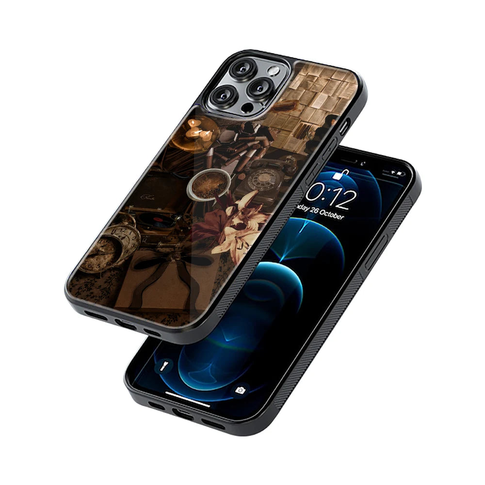 Protective Glass Back Phone Case Compatible with iPhone, Samsung, OnePlus, Pixel & More
