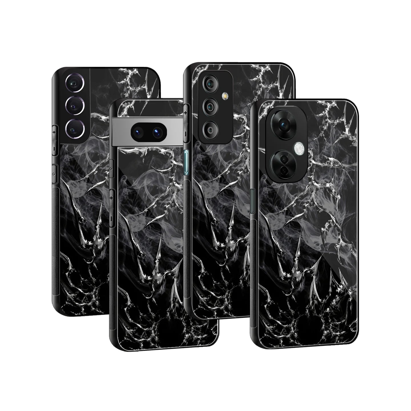 Stylish Glass Back Case for All Smartphones iPhone, Samsung, OnePlus, Pixel, Redmi, Oppo, Vivo, Motorola