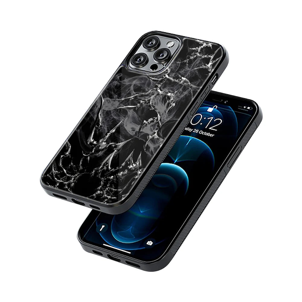 Protective Glass Back Phone Case Compatible with iPhone, Samsung, OnePlus, Pixel & More