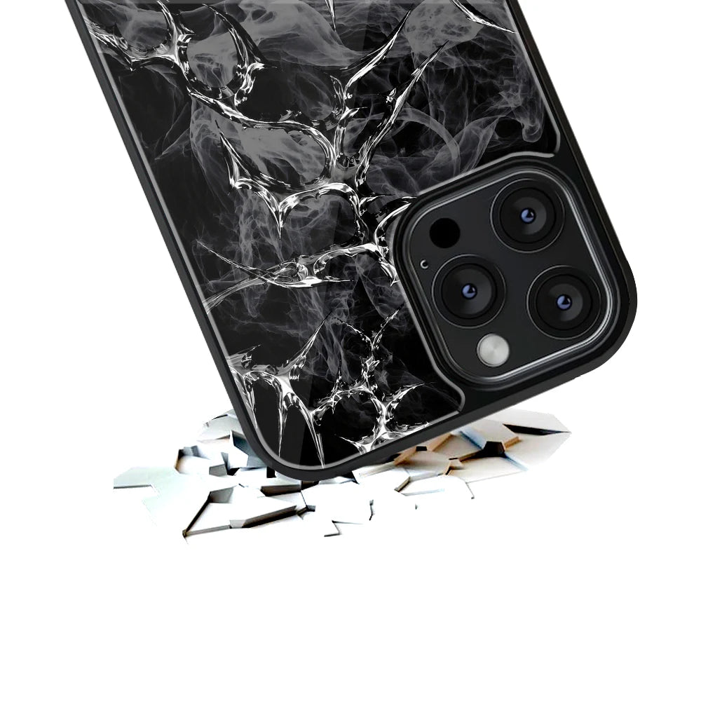 Durable Glass Back Mobile Case for iPhone, Samsung, OnePlus, Google Pixel, Redmi, Vivo, Oppo