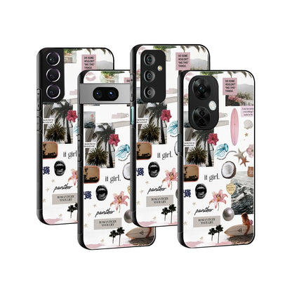 Stylish Glass Back Case for All Smartphones iPhone, Samsung, OnePlus, Pixel, Redmi, Oppo, Vivo, Motorola