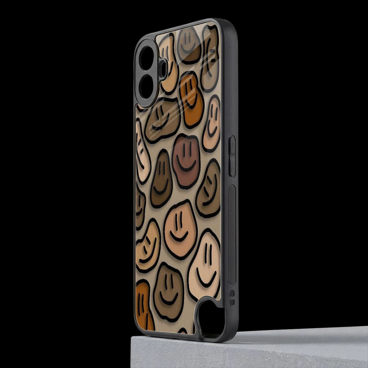 Toasty Brown Smileys cmf nothing phone 1 mobile cover | shockproof glass phone case