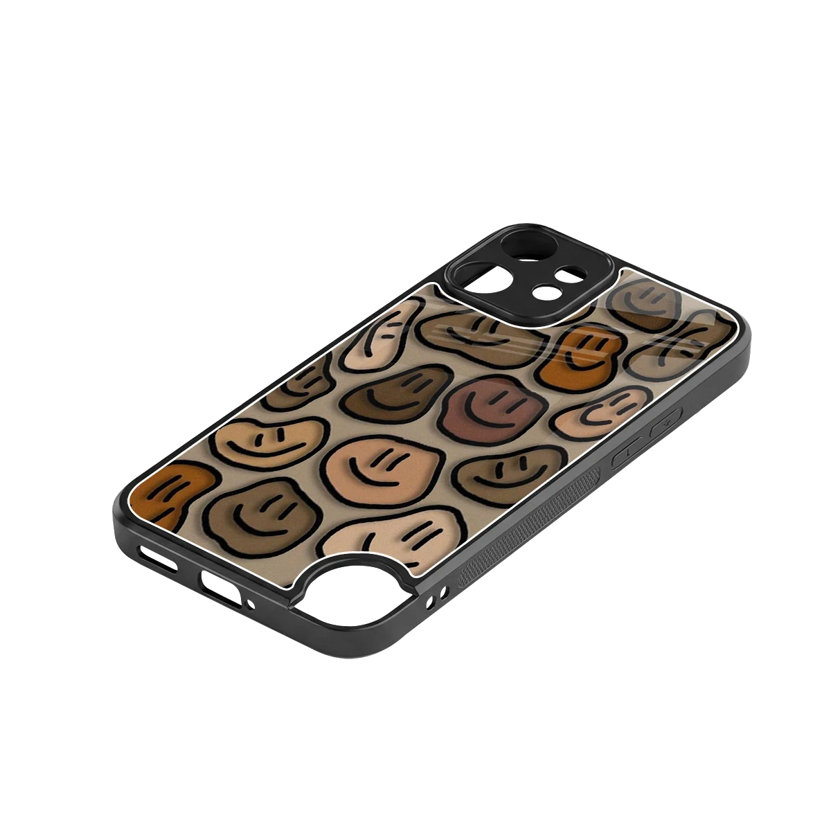 Toasty Brown Smileys stylish phone case for cmf nothing phone 2 pro | glossy glass and slim fit