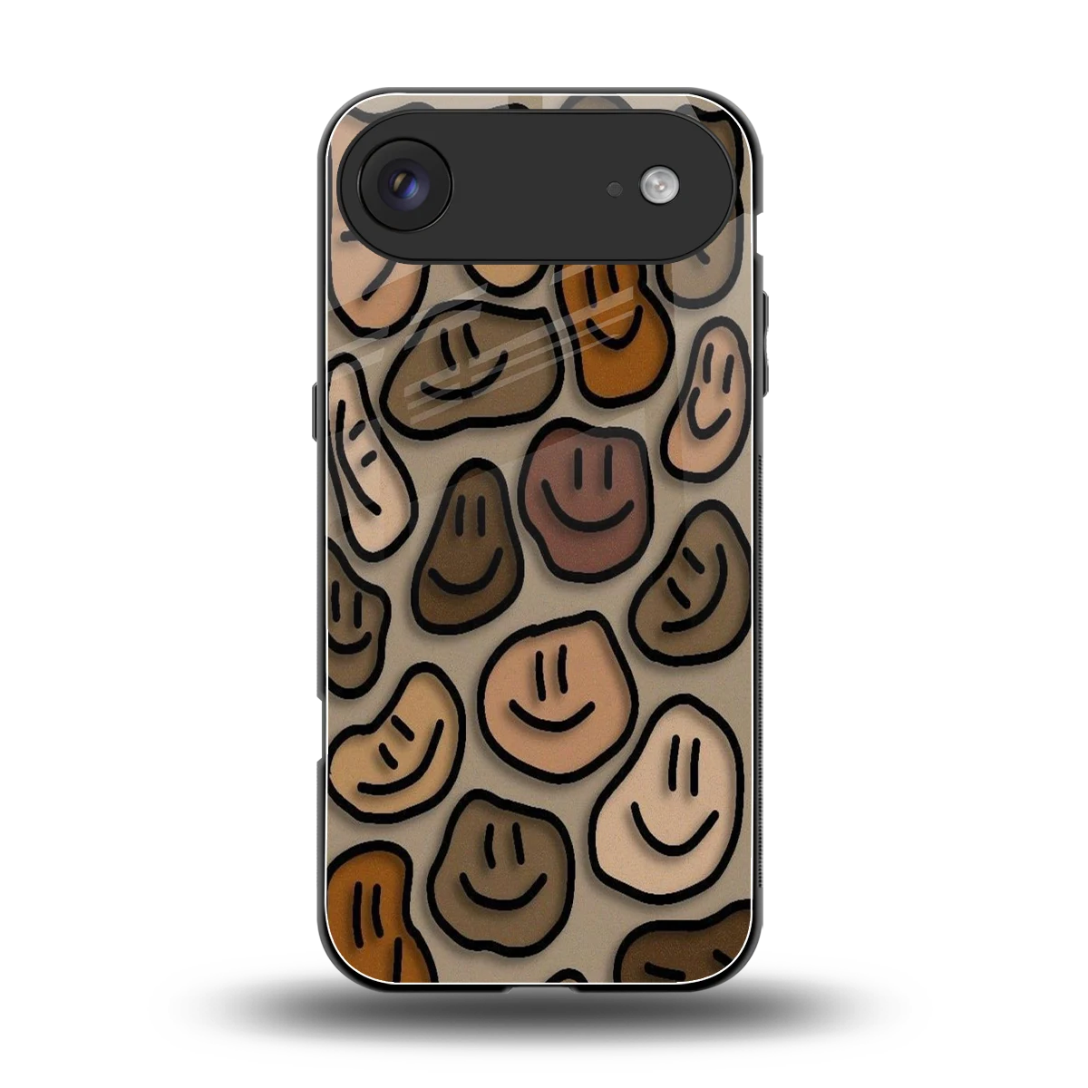 Toasty Brown Smileys back phone cover | glass case for iphone air