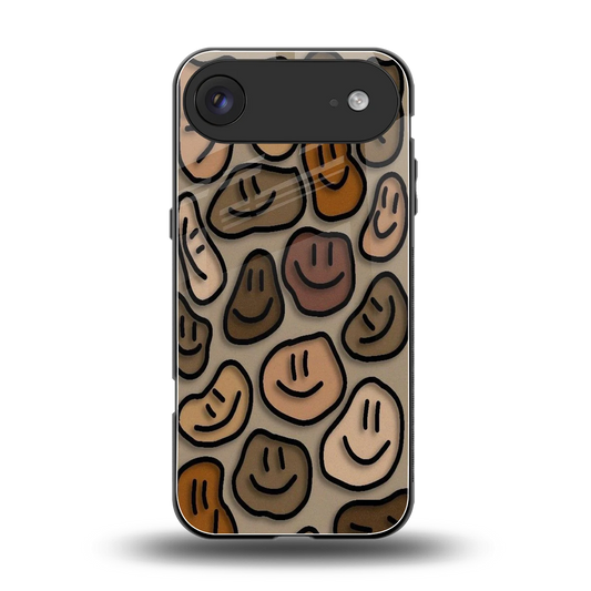 Toasty Brown Smileys back phone cover | glass case for iphone air