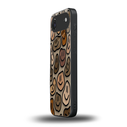 Toasty Brown Smileys iphone air mobile cover | shockproof glass phone case