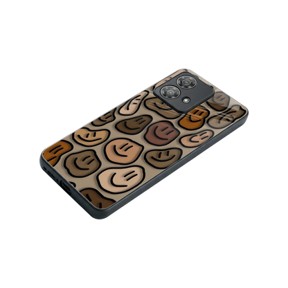 Toasty Brown Smileys stylish phone case for motorola edge 40 neo 5g | glossy glass and slim fit