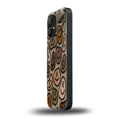 Toasty Brown Smileys nothing phone 1 mobile cover | shockproof glass phone case