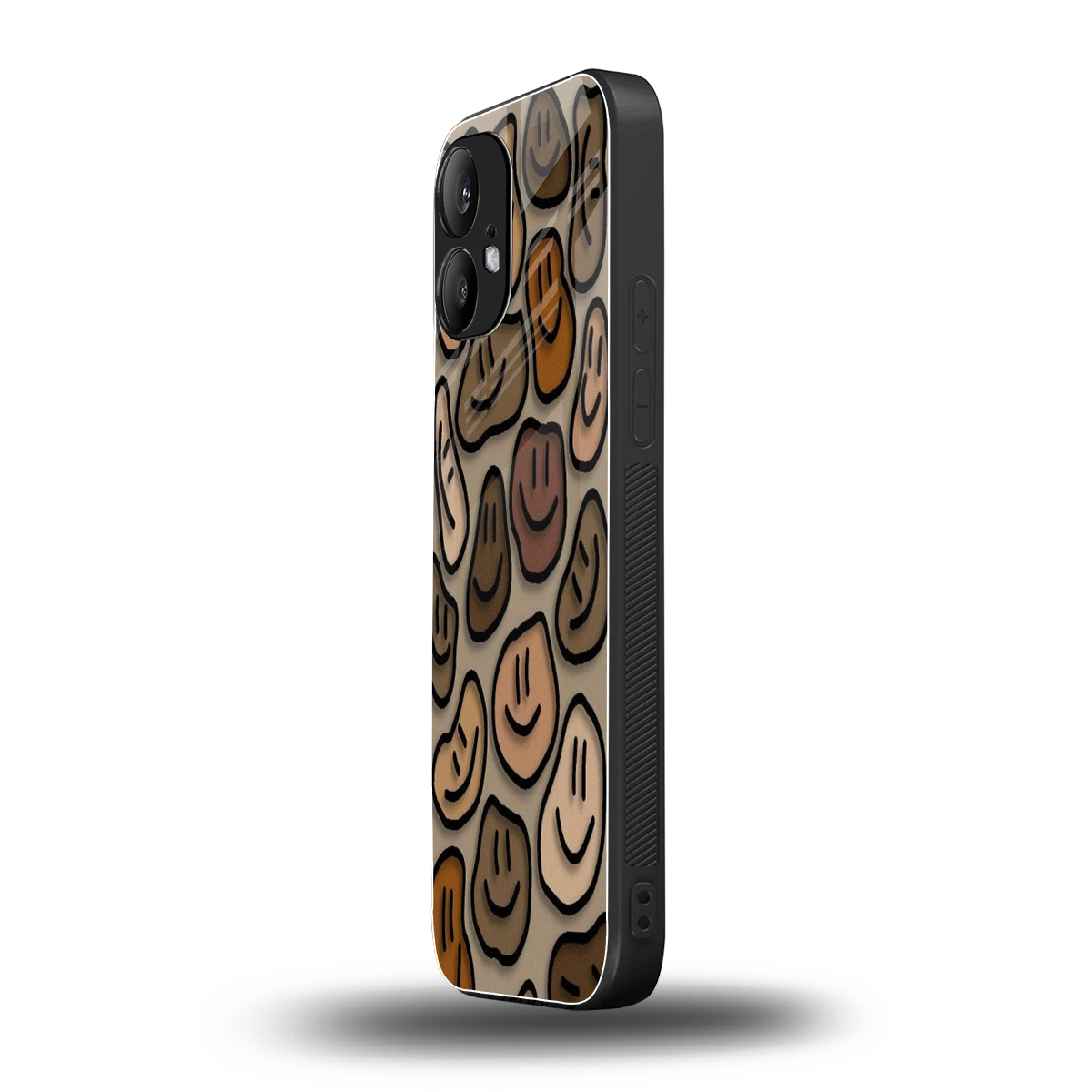 Toasty Brown Smileys nothing phone 2 mobile cover | shockproof glass phone case