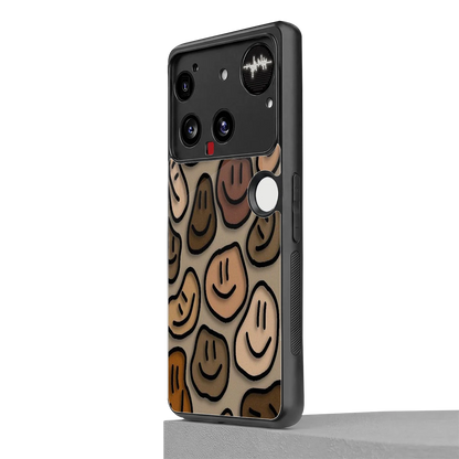 Toasty Brown Smileys nothing phone 3 mobile cover | shockproof glass phone case