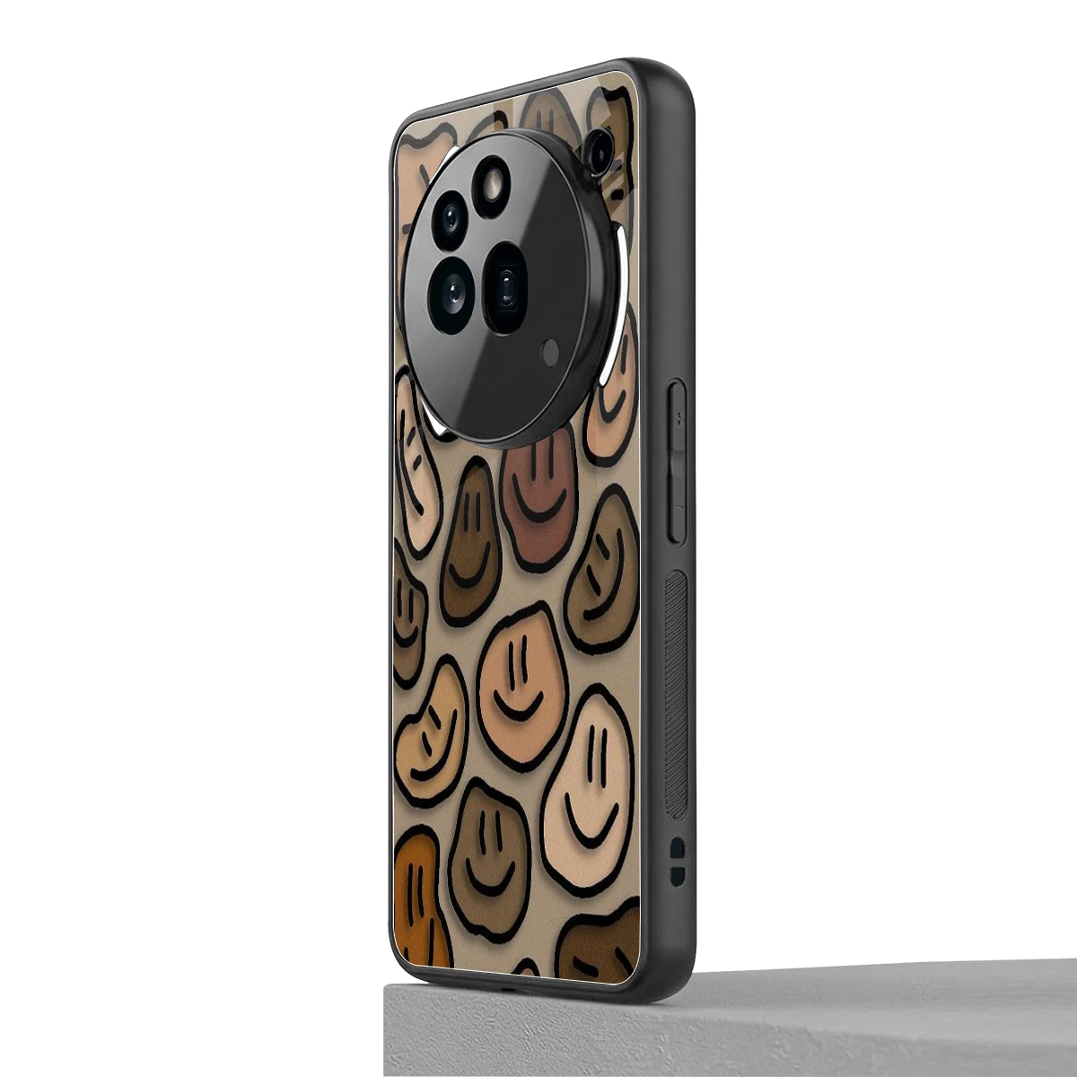 Toasty Brown Smileys nothing phone 3a pro mobile cover | shockproof glass phone case