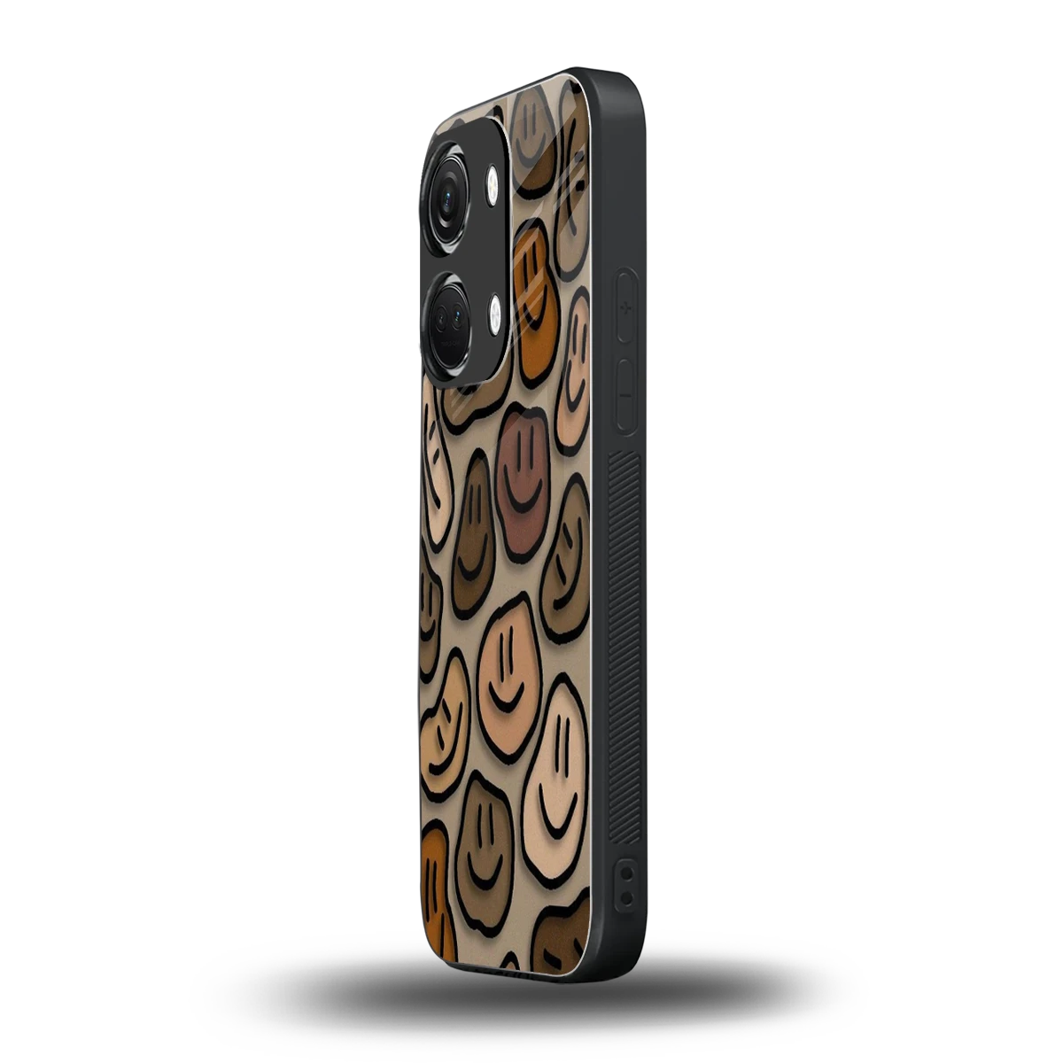 Toasty Brown Smileys oneplus nord 3 mobile cover | shockproof glass phone case
