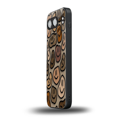 Toasty Brown Smileys oneplus nord 4 mobile cover | shockproof glass phone case
