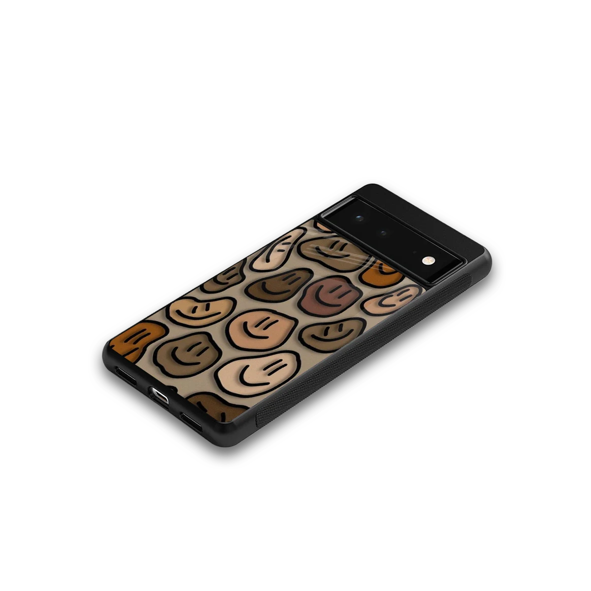 Toasty Brown Smileys google pixel 6 mobile cover | shockproof glass phone case