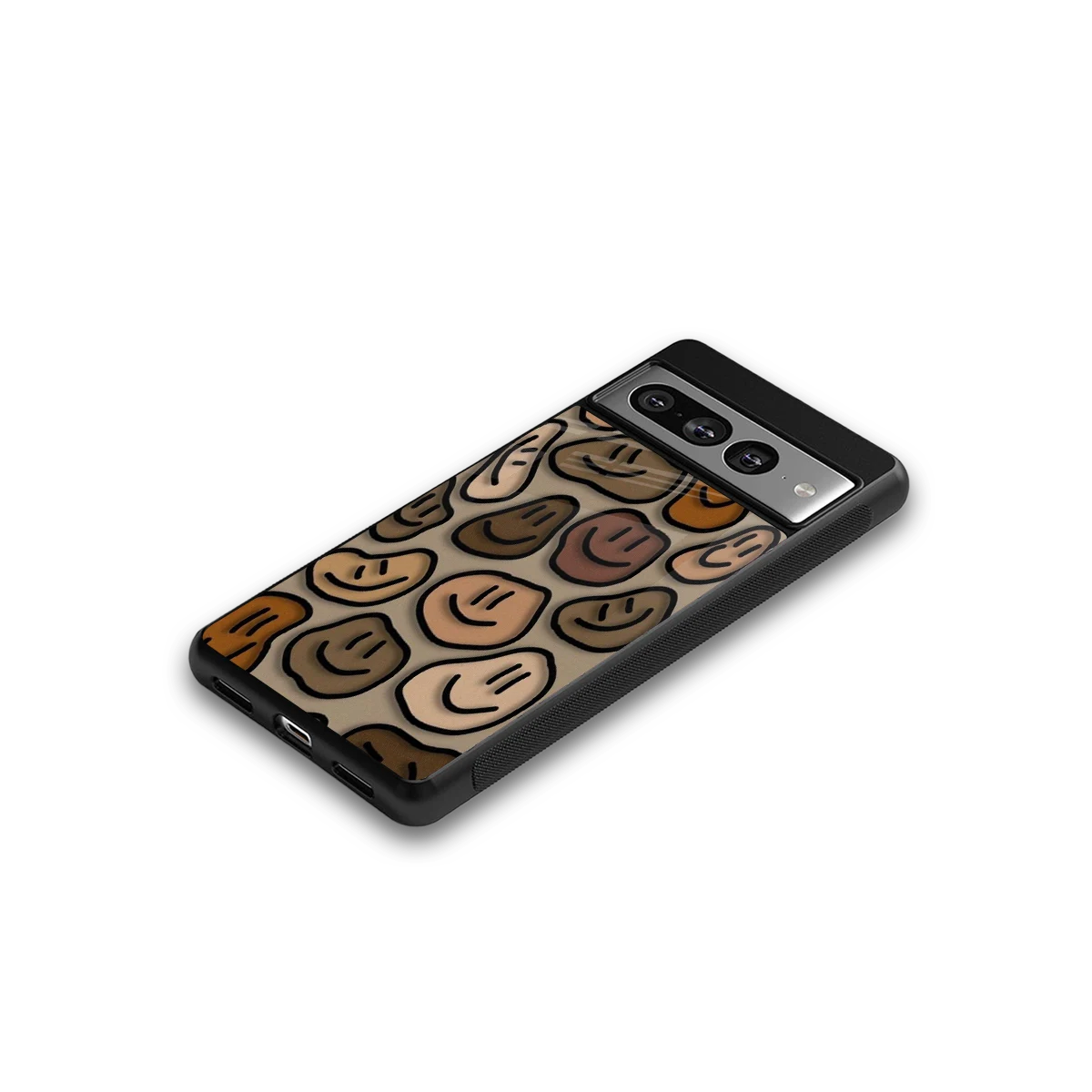 Toasty Brown Smileys google pixel 7 pro mobile cover | shockproof glass phone case