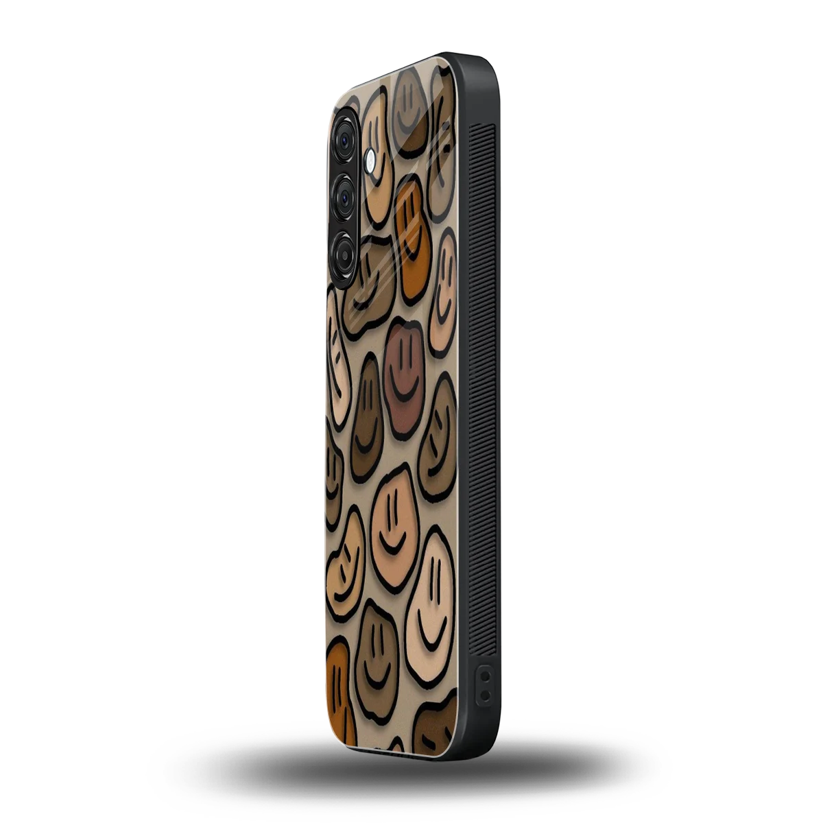 Toasty Brown Smileys samsung galaxy a14 5g mobile cover | shockproof glass phone case