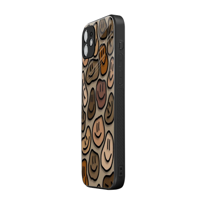 Toasty Brown Smileys iphone 11 mobile cover | shockproof glass phone case