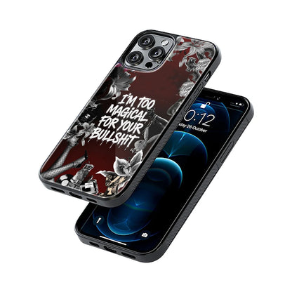 Protective Glass Back Phone Case Compatible with iPhone, Samsung, OnePlus, Pixel & More