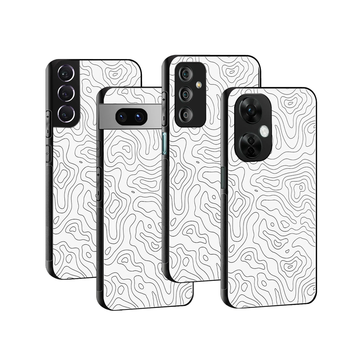 Stylish Glass Back Case for All Smartphones iPhone, Samsung, OnePlus, Pixel, Redmi, Oppo, Vivo, Motorola
