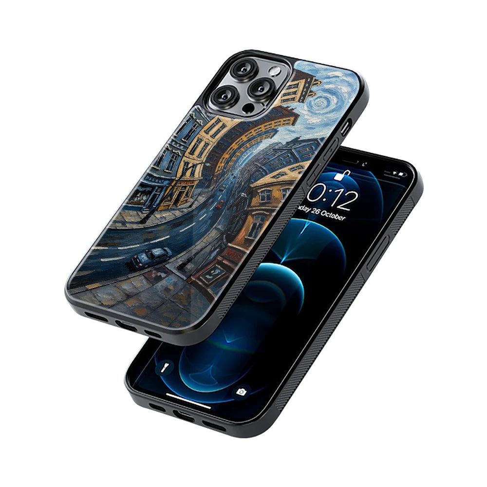 Protective Glass Back Phone Case Compatible with iPhone, Samsung, OnePlus, Pixel & More