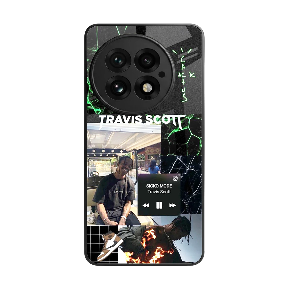 Travis Scott back phone cover | glass case for oneplus 13