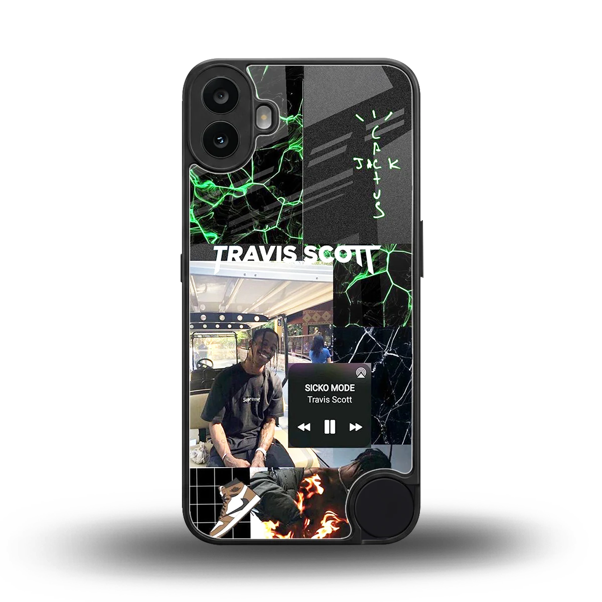 Travis Scott back phone cover | glass case for cmf nothing phone 1