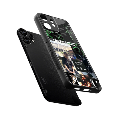 Travis Scott sleek cmf nothing phone 2 pro cover with tempered glass back and TPU edges