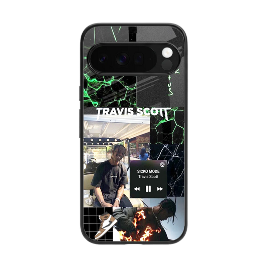 Travis Scott back phone cover | glass case for google pixel 10 pro xl