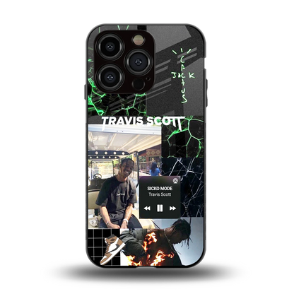 Travis Scott back phone cover | glass case for iphone 13 pro
