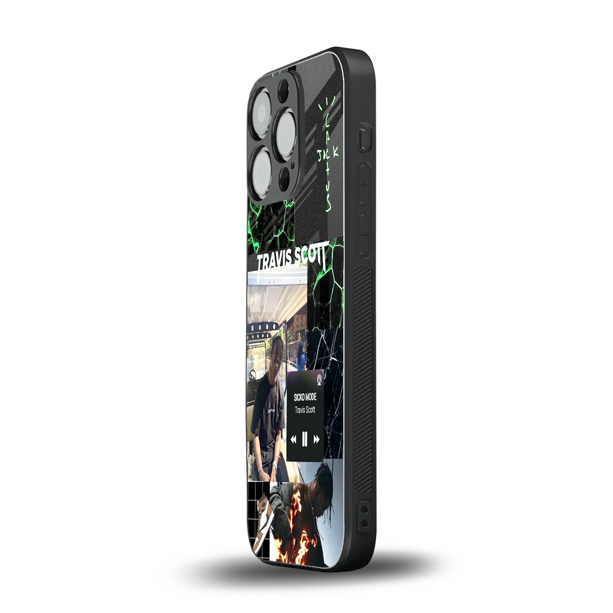 Travis Scott iphone 11 pro mobile cover | shockproof glass phone case