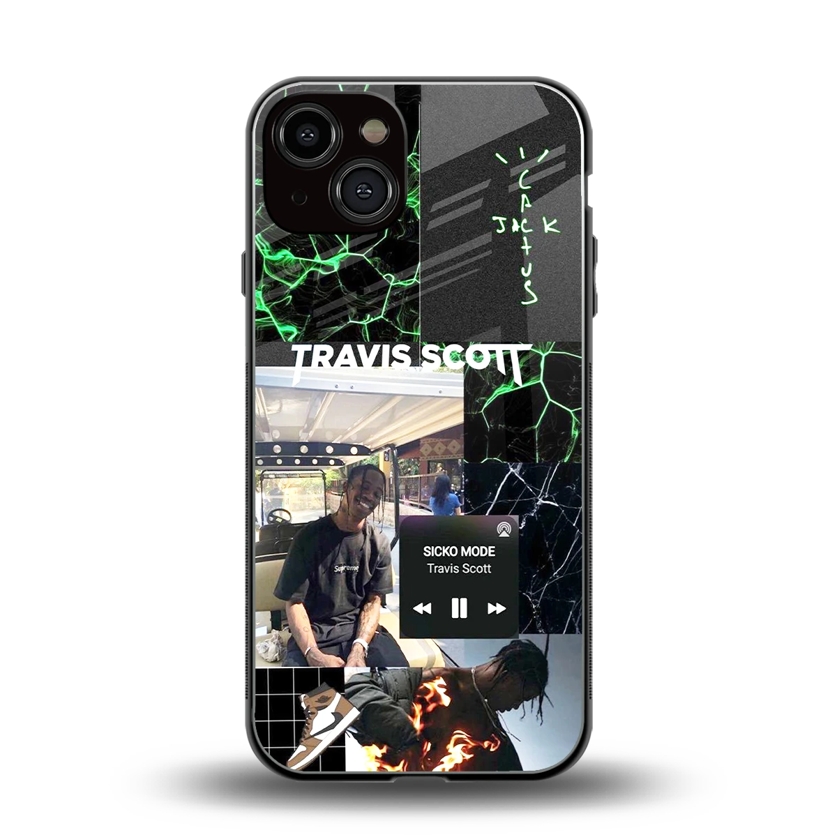 Travis Scott back phone cover | glass case for iphone 14