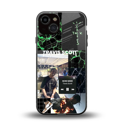 Travis Scott back phone cover | glass case for iphone 14