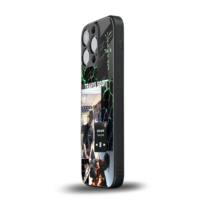 Travis Scott iphone 16 pro mobile cover | shockproof glass phone case