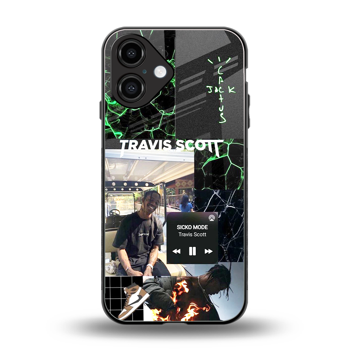 Travis Scott Phone Case for Iphone 16 | Glass Case