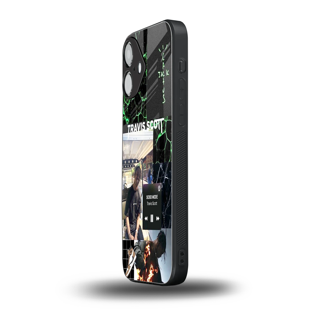 Travis Scott iPhone 16 mobile cover | shockproof glass phone case