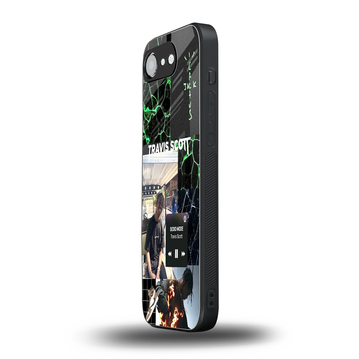 Travis Scott iphone 17e mobile cover | shockproof glass phone case