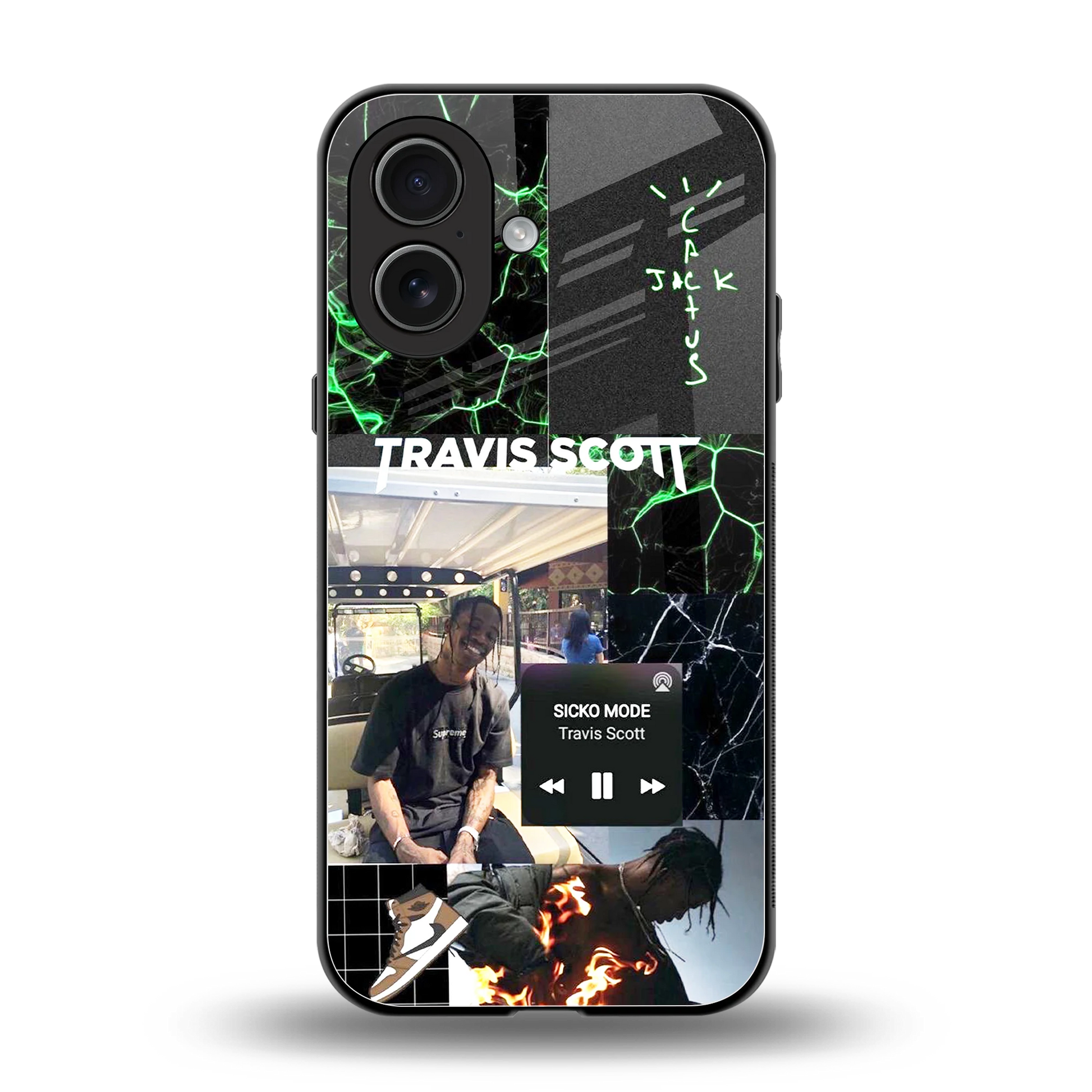 Travis Scott back phone cover | glass case for iphone 17