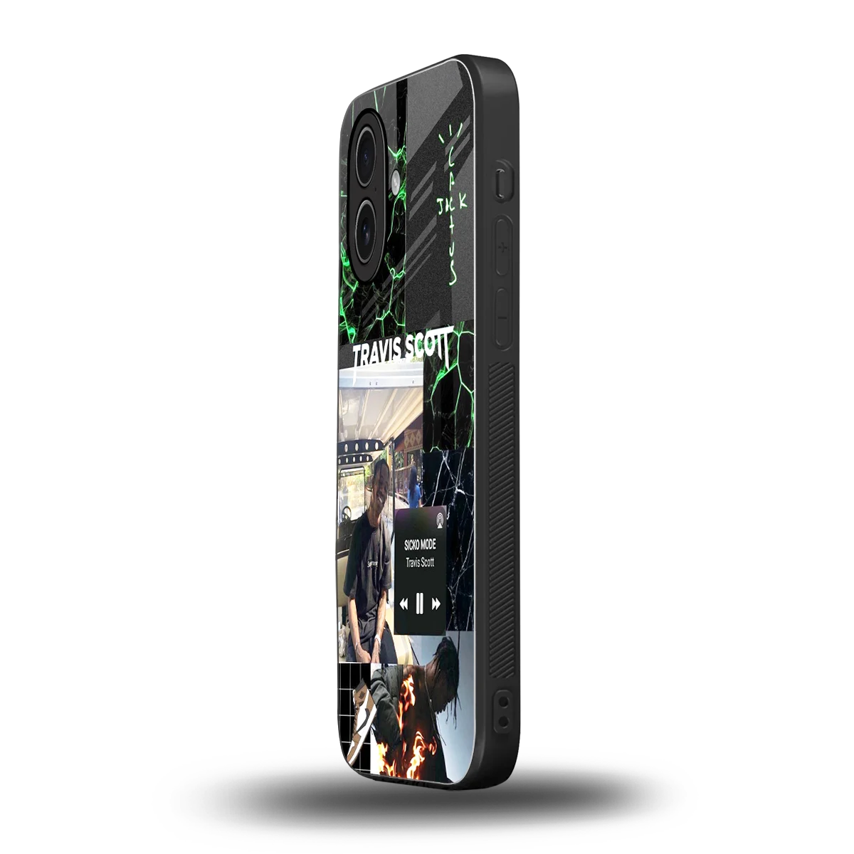 Travis Scott iphone 17 mobile cover | shockproof glass phone case