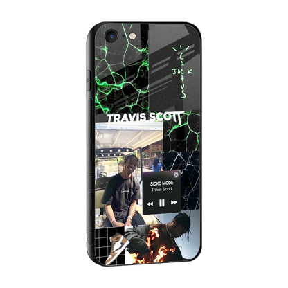 Travis Scott sleek iphone 6 cover with tempered glass back and TPU edges