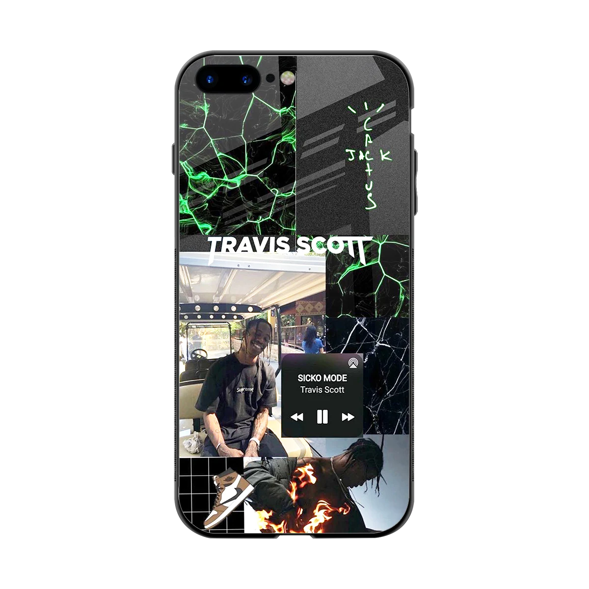 Travis Scott back phone cover | glass case for iphone 8 plus