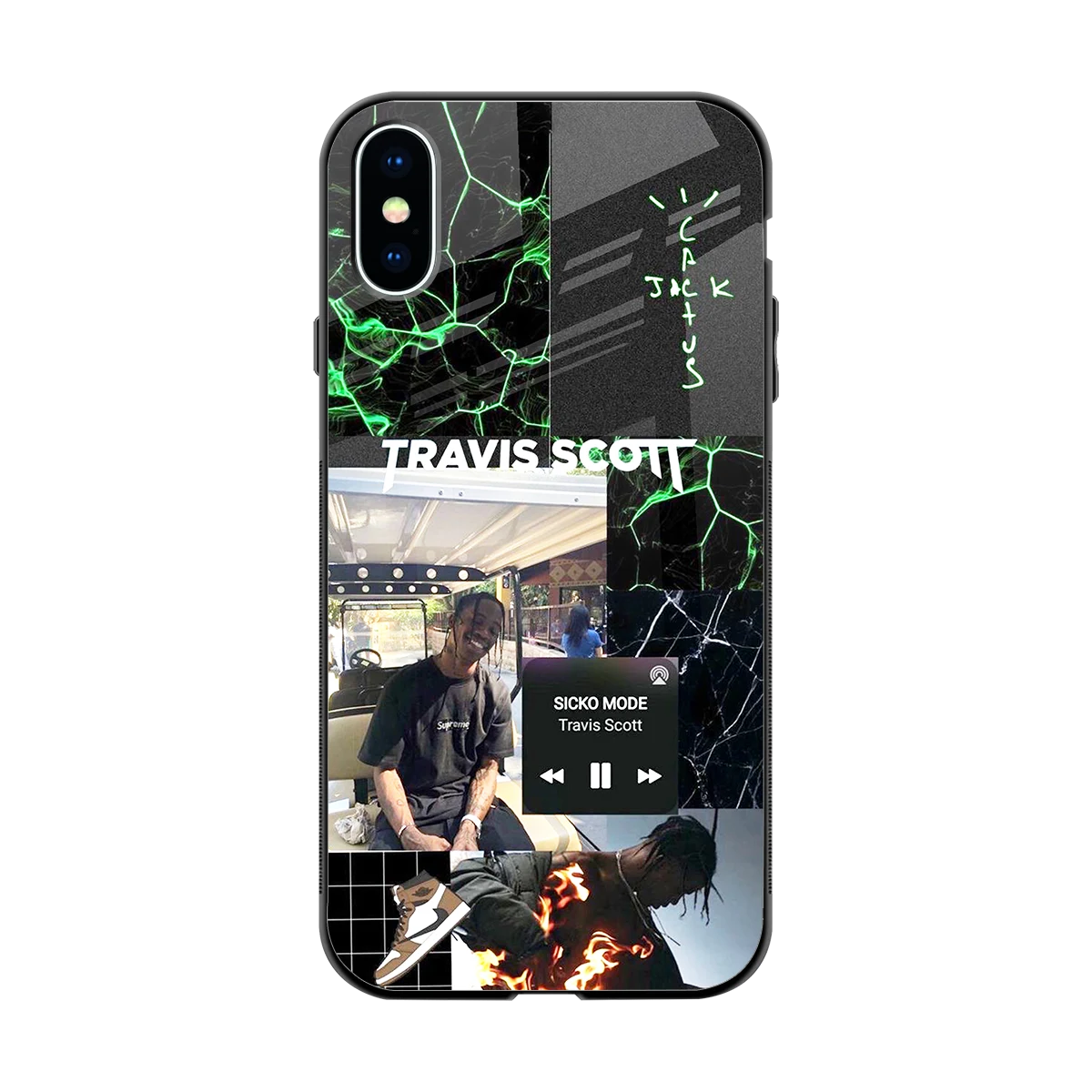 Travis Scott back phone cover | glass case for iphone x