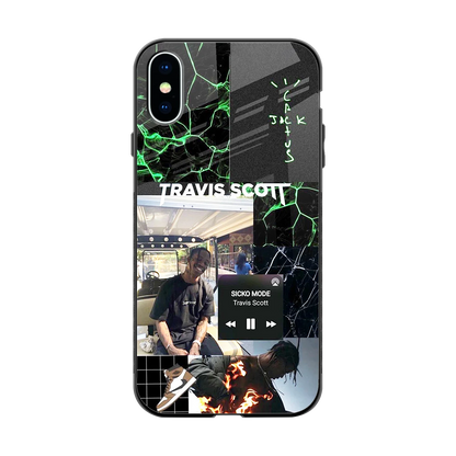 Travis Scott back phone cover | glass case for iphone x