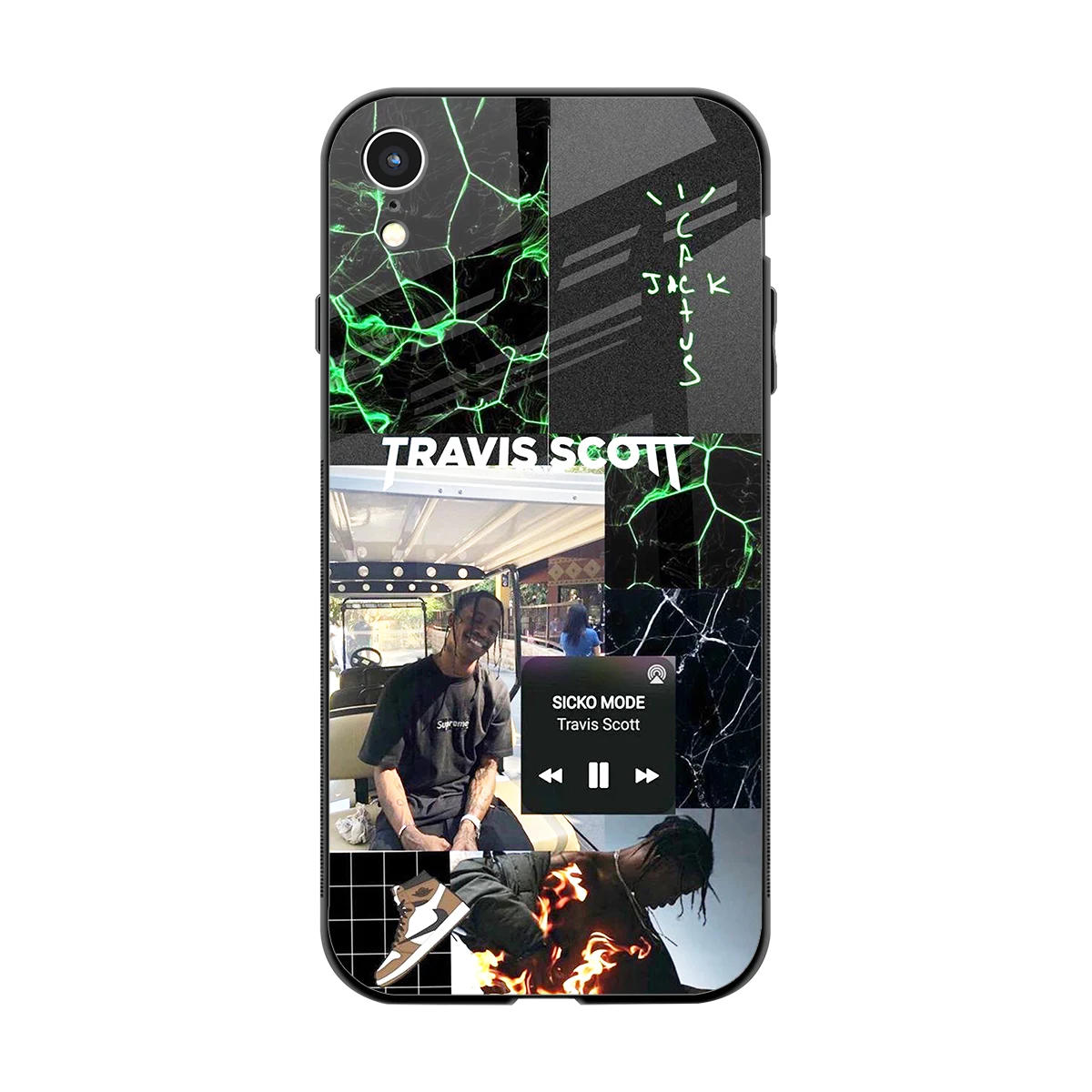 Travis Scott back phone cover | glass case for iphone xr