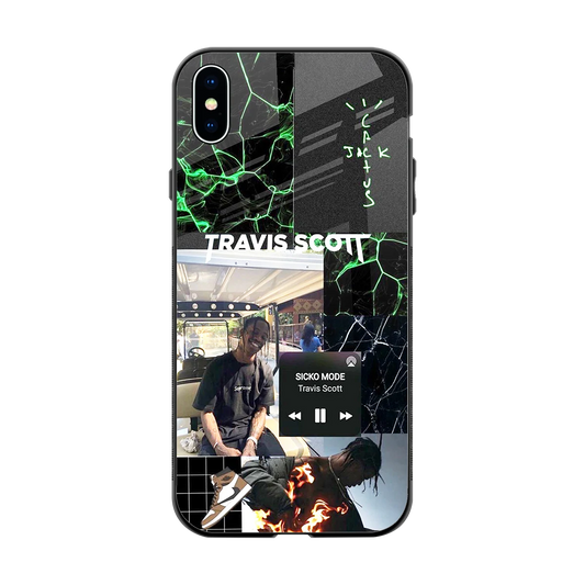 Travis Scott back phone cover | glass case for iphone xs max