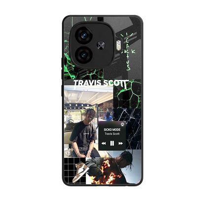 Travis Scott back phone cover | glass case for iqoo neo 10r 5g